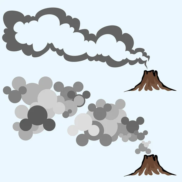 Volcano Vector Illustration Design — Stock Vector
