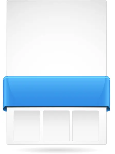 Blue Vector Card Icon Background — Stock Vector