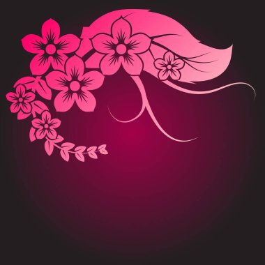 arka plan çiçek. vektör çizim.