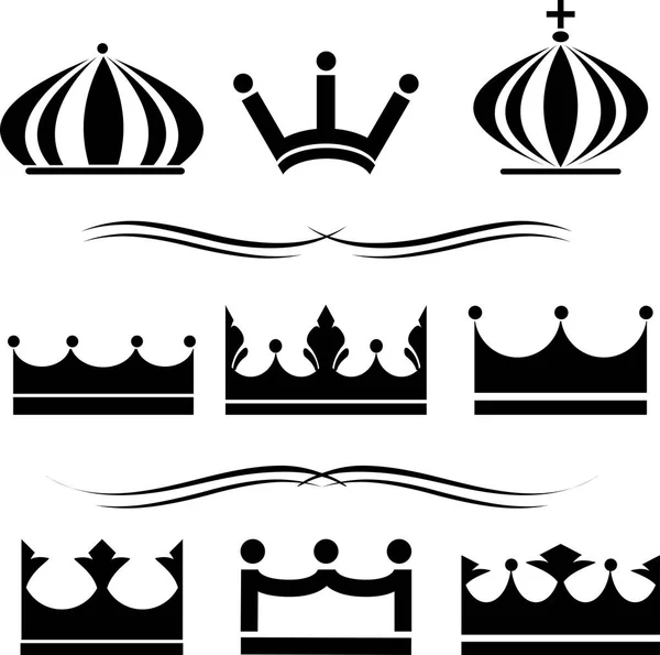 Royal Kron Kümesi — Stok Vektör