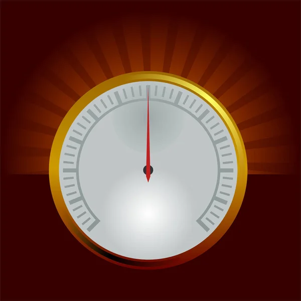 Kronometre Simgesi Düz Stil — Stok Vektör