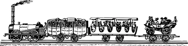 Illustration Train — Stock Vector