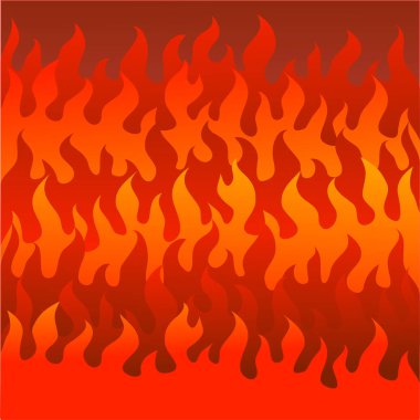 Kırmızı ateşin vektör çizimi.