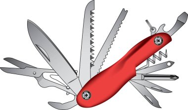 makas ve bıçak vektör çizimi