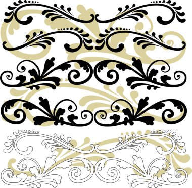 Vektör çiçek tasarımı ögesi.