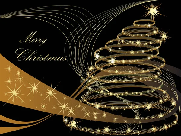 Noël Nouvelle Carte Voeux Année — Image vectorielle