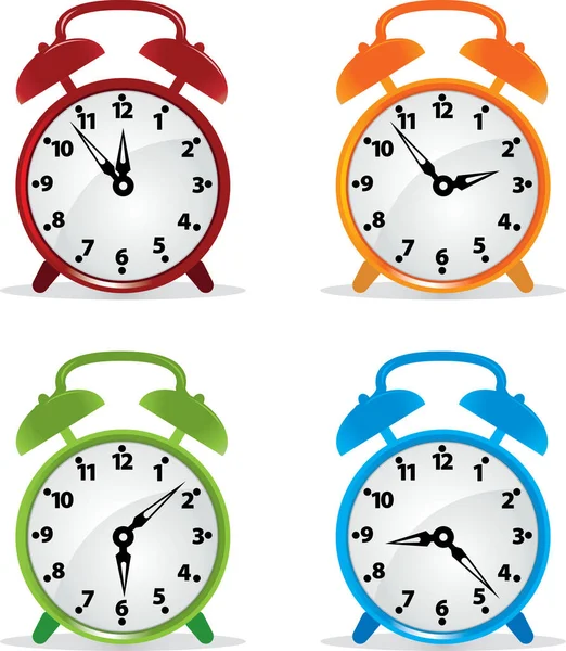 目覚まし時計のベクトル図 — ストックベクタ