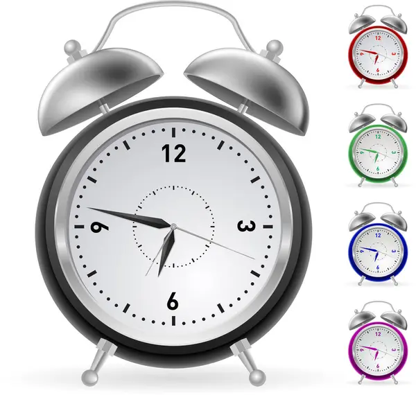 Set Alarm Clocks — Stock Vector