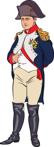 cartoon illustration of Napoleon