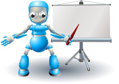 Boş işareti olan robot