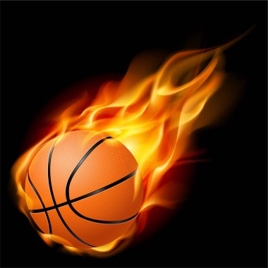 Ateş topu, vektör illüstrasyon