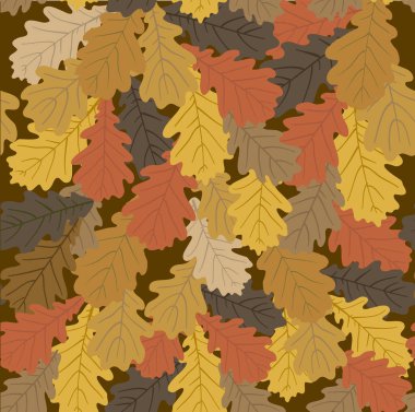 sonbahar yapraklı vektörsüz desen.