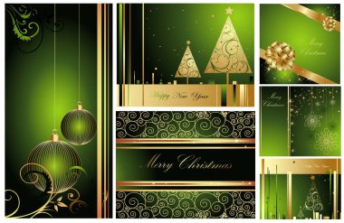 Yeni yılı ve Noel kartını kutlayan soyut noel kartı  