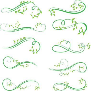 beyaz zemin üzerine yeşil çiçek seamless modeli.