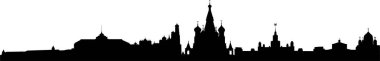 Moskova şehrinin silueti