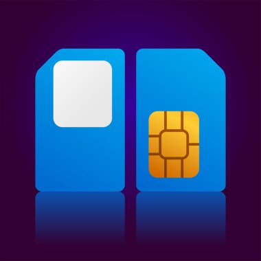 sim card vector icon design
