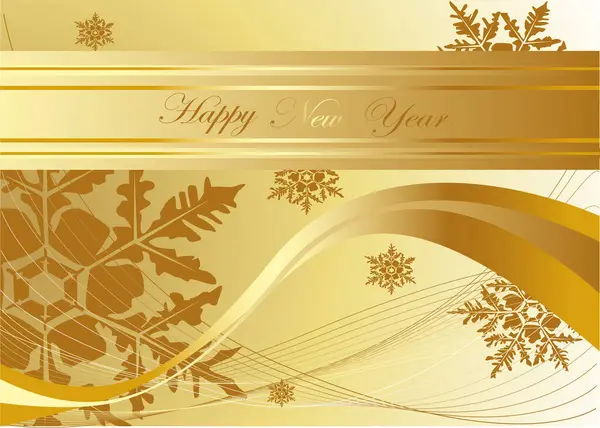 Happy New Year Merry Christmas Background — Stock Vector