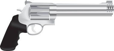 revolver isolated on white background. vector illustration