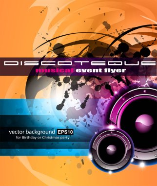 vektör disko parti broşürü şürü  