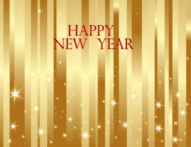 Mutlu yıllar tebrik kartı.