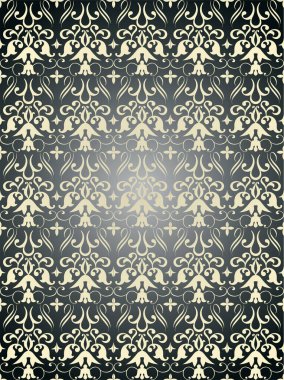 Klasik elementlerle dekoratif arka plan, vektör illüstrasyonu        