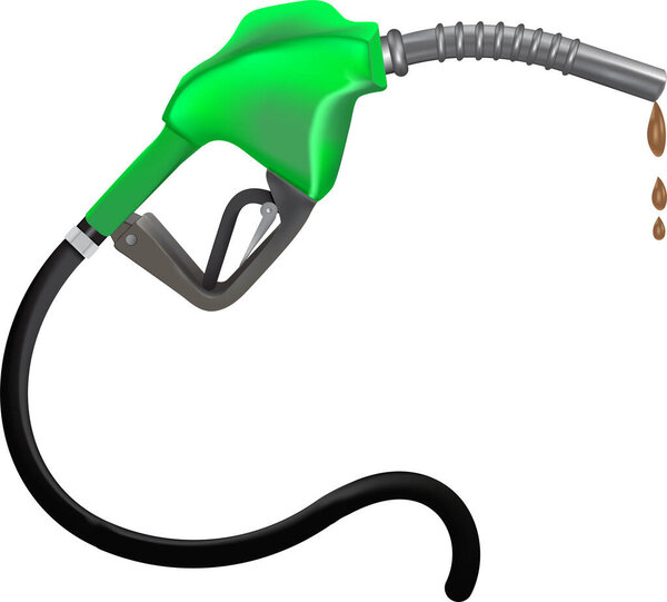 бензиновое сопло с топливным соплом. вектор.