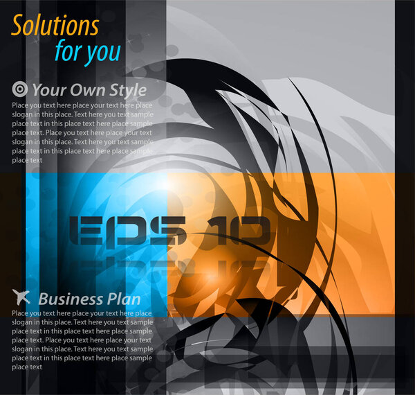 brochure design for business, vector illustration