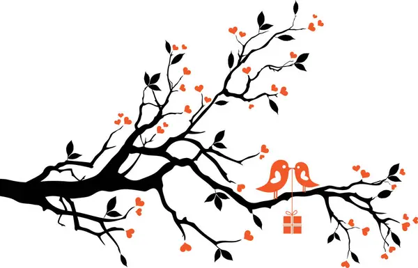 Ветви Деревьев Ягодами — стоковый вектор