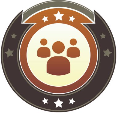 Takım çalışması simgesi için madalya