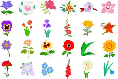 Çiçek elementleriyle festival arka planının vektör illüstrasyonu