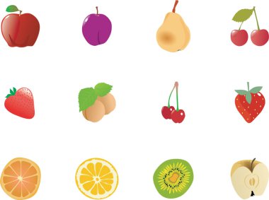 Meyve simgeleri kümesi