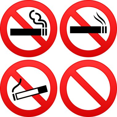 Hayır İçilmez işaretleri koymak.