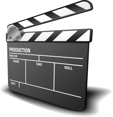 film alkışlayıcı vektör illüstrasyonu