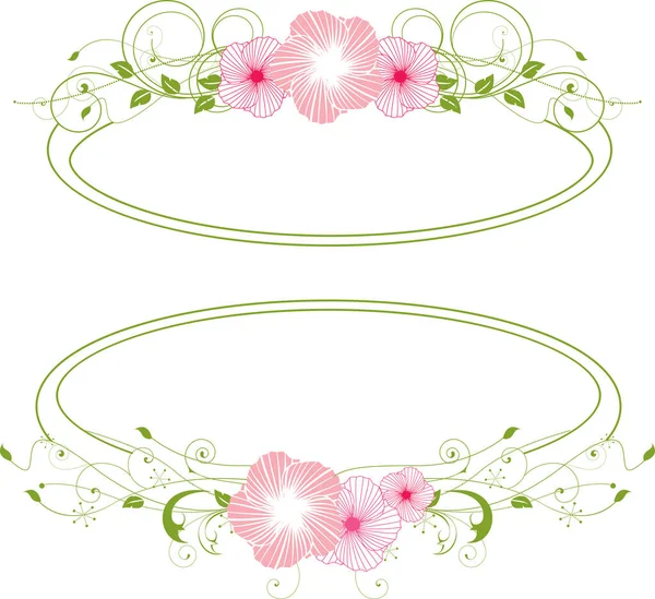 Floral Design Flowers Copy Space — Stock Vector
