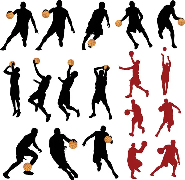 Basketball Ball Set Vector Illustration — Stock Vector