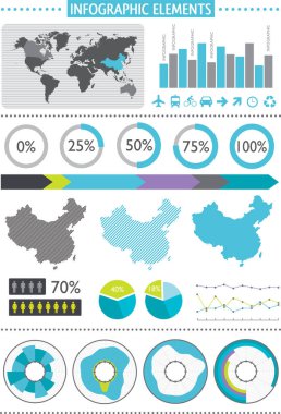 Infographic öğeleri kümesi