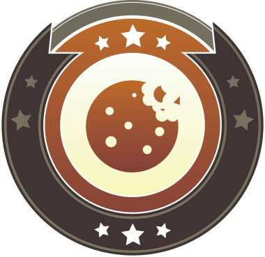 Ay ve yıldızlar yuvarlak bir çerçevede