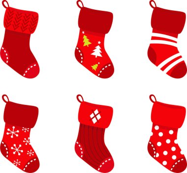 Farklı noel çorapları.