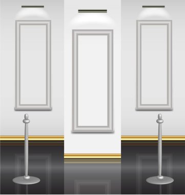 boş beyaz pankartlar ayarlandı