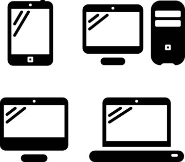 akıllı telefon ve tablet pc vektör kümesi