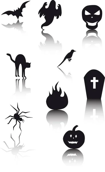 Διανυσματική Απεικόνιση Εικόνων Του Halloween — Διανυσματικό Αρχείο