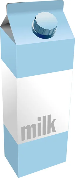 ミルク ボックス イラスト — ストックベクタ