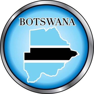 Botswana Yuvarlak Düğme vektör çizimi