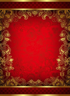 Çiçek elementleriyle arka planın vektör illüstrasyonu