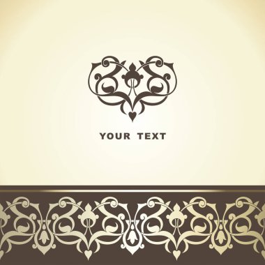 Çiçek elementleriyle arka planın vektör illüstrasyonu