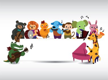 müzik çalan çizgi film hayvanları