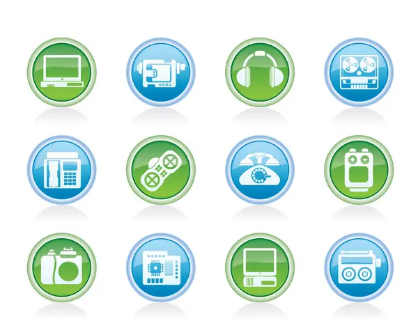 Electronic Appliance Icons Set — Stock Vector