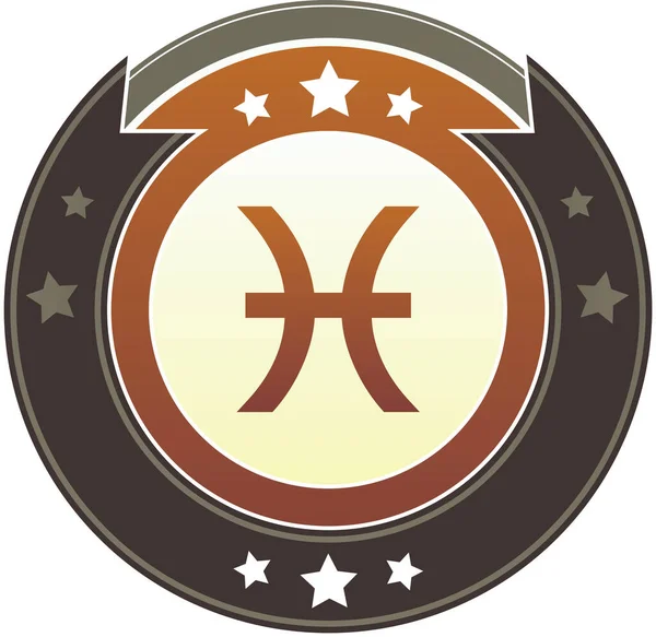 Modern Icon Pisces Zodiac Sign — Stock Vector