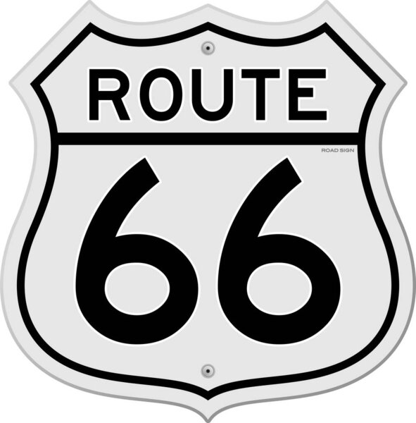 a route 66 sign