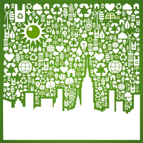 Eco Green Concept Background — Stock Vector